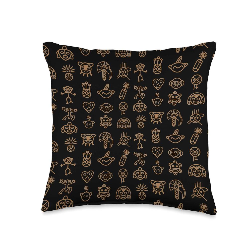 6986 Taino Collage | Puerto Rico Throw Pillow